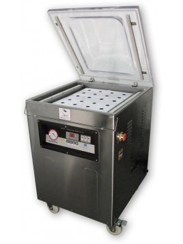 VAS-400 Sealer with vacuum chamber on casters
