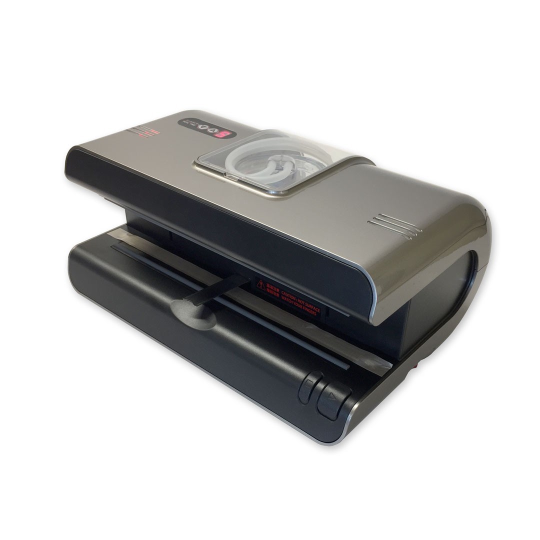 Vacuum impulse sealer with nozzle and cup